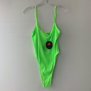 BEACHCLUB NEON GREEN ONEPIECE